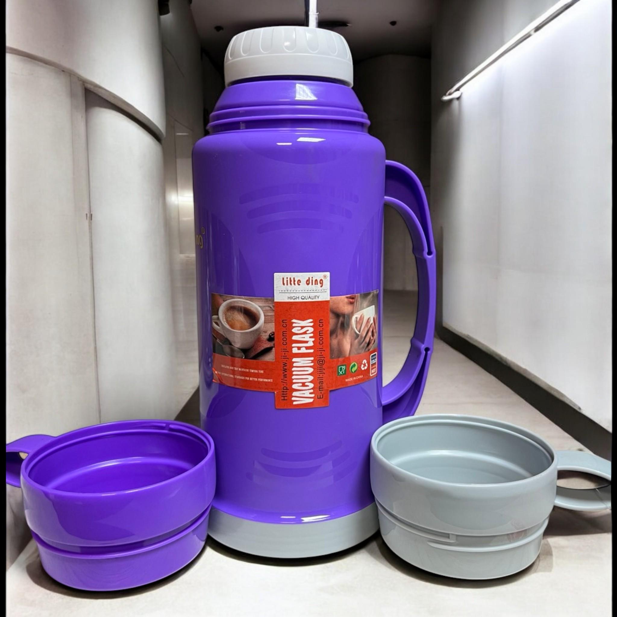 Термос UKC T108 с крышкой нержавеющая сталь 1000 мл Purple (Т-Т108Purple) - фото 4 Термос UKC T108 с крышкой нержавеющая сталь 1000 мл Purple (Т-Т108Purple) - фото 4