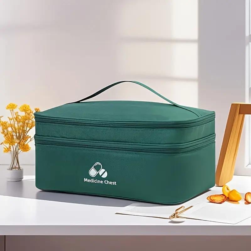 Аптечка-органайзер для медикаментів велика 35x24x17см Зелений (IBC007LG) - фото 6
