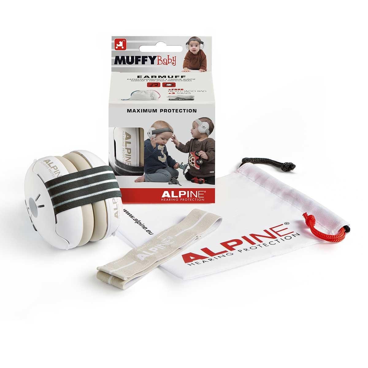 Захисні дитячі навушники Alpine Hearing Protection Muffy Baby Чорний