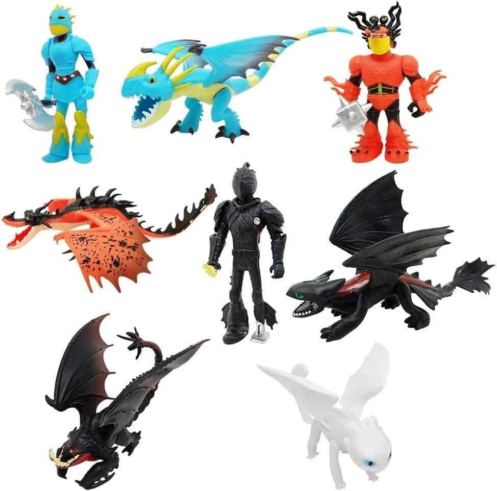 Набор фигурок 8в1 из м/ф Как укротить Дракона 5-12 см (NEWHTYD8IN1)