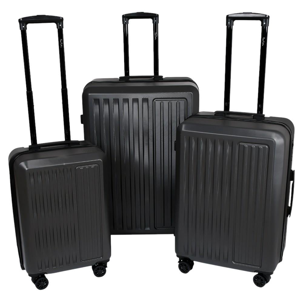 Набор чемоданов Pierre Cardin R37241-GR 3 шт. 20/24/28" колеса с вращением на 360° Темно-серый (31153364)