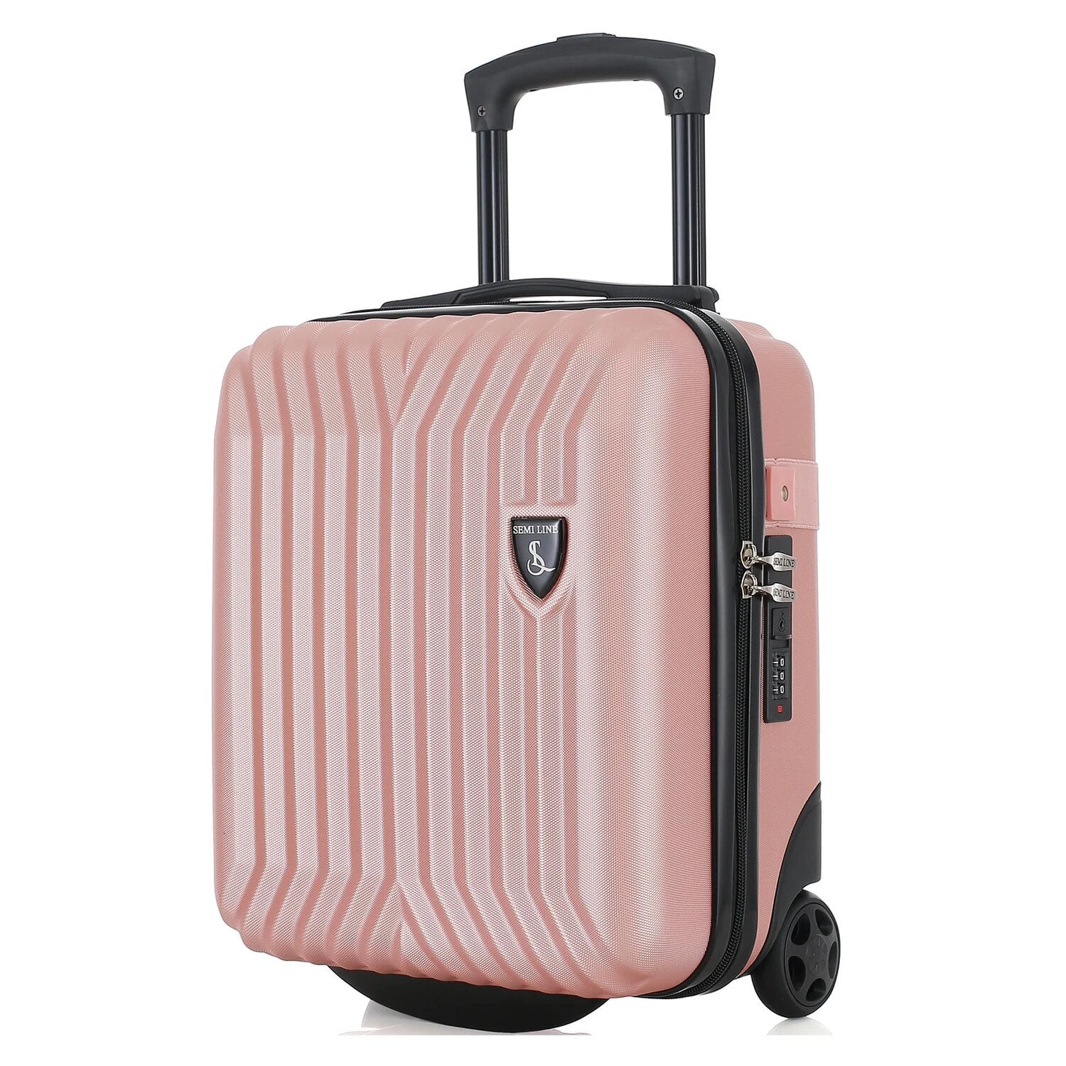 Чемодан ручная кладь SEMI LINE T5987-2 жесткий ABS-пластик 21 л 40x30x20 см Розовый (DAS304024)