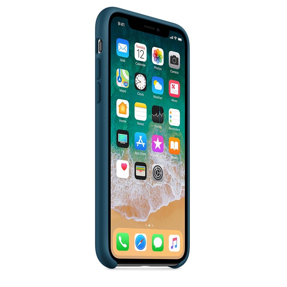 Чехол-накладка Apple Silicone Case for iPhone X, Cosmos Blue (HC)