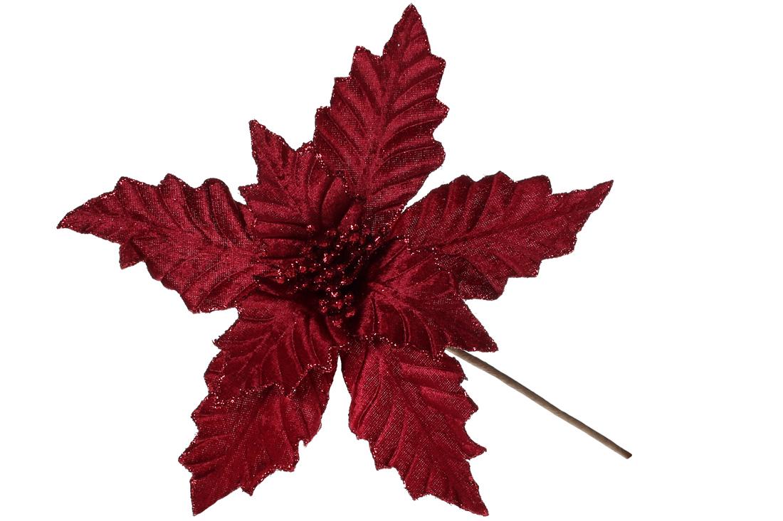 Декоративный цветок BonaDi Пуансеттия (807-020)