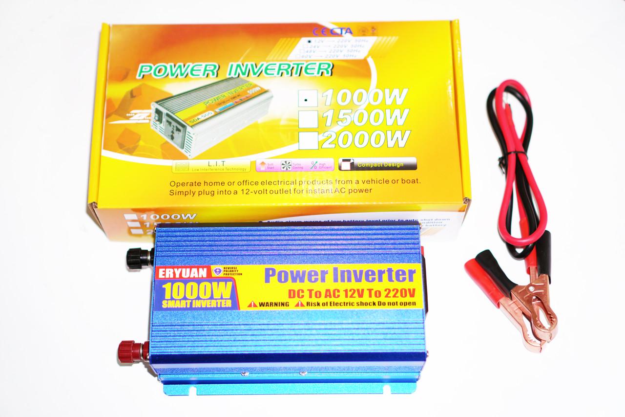 Автомобильный инвертор ERYUAN 1000W DC/AC 12V-220V (17895388) - фото 2