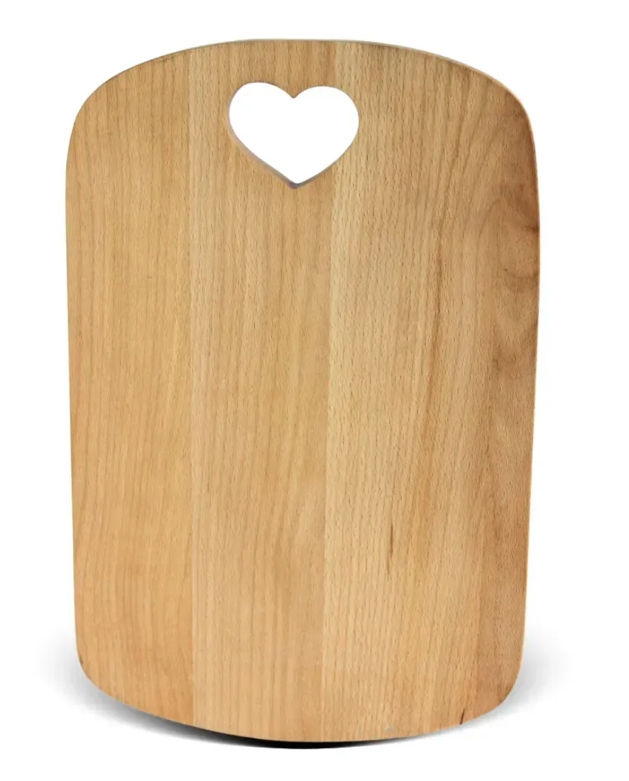 Доска для нарезания HEART деревянная кухонная прочная универсальная 36 см