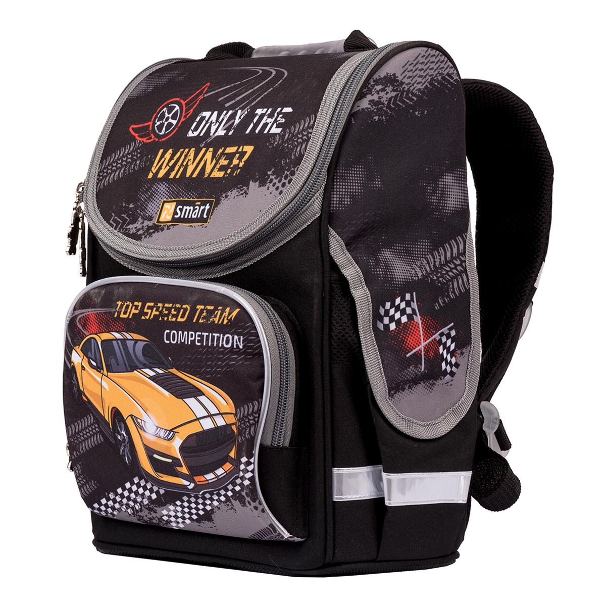 Рюкзак шкільний каркасний Smart PG-11 Be winner Чорний (557277) - фото 2 Рюкзак шкільний каркасний Smart PG-11 Be winner Чорний (557277) - фото 2