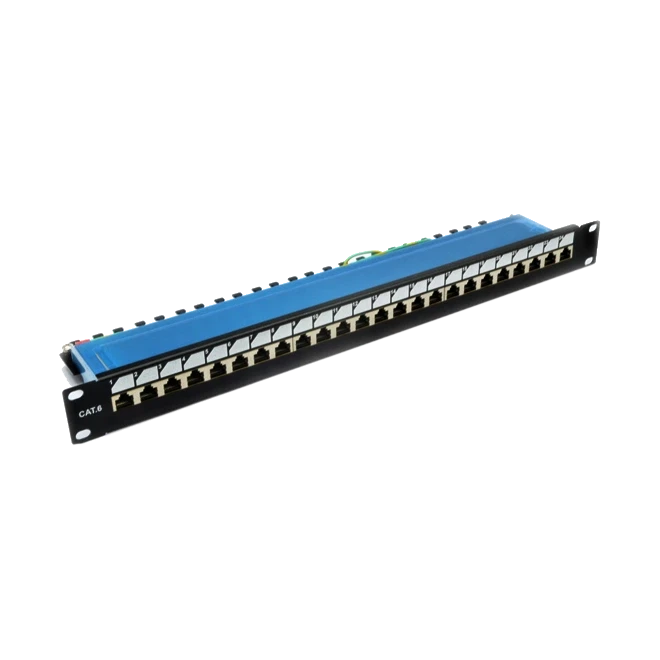Патч-панель EPNew 6PLDN-F24BK 19" 24xRJ-45 FTP категорія 6 dual type (3104650079)