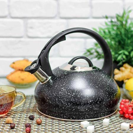 ᐉ Чайник со свистком Edenberg EB-8812 с мраморным покрытием и турбо ...