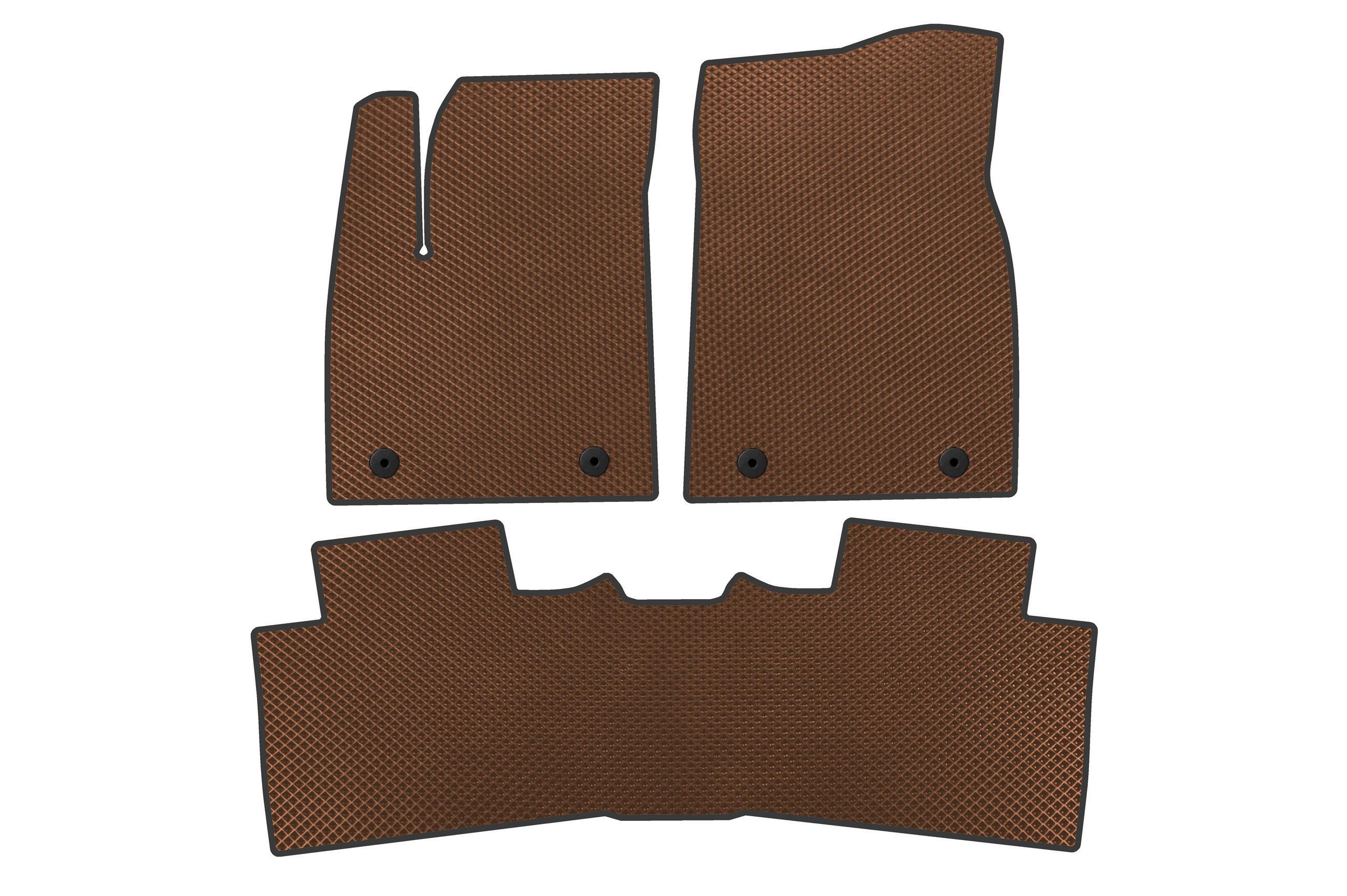 Коврики в автомобиль EVA Digital Designs Hybrid для MG HS 2024- гг. этилвинилацетат Коричневый (183562)