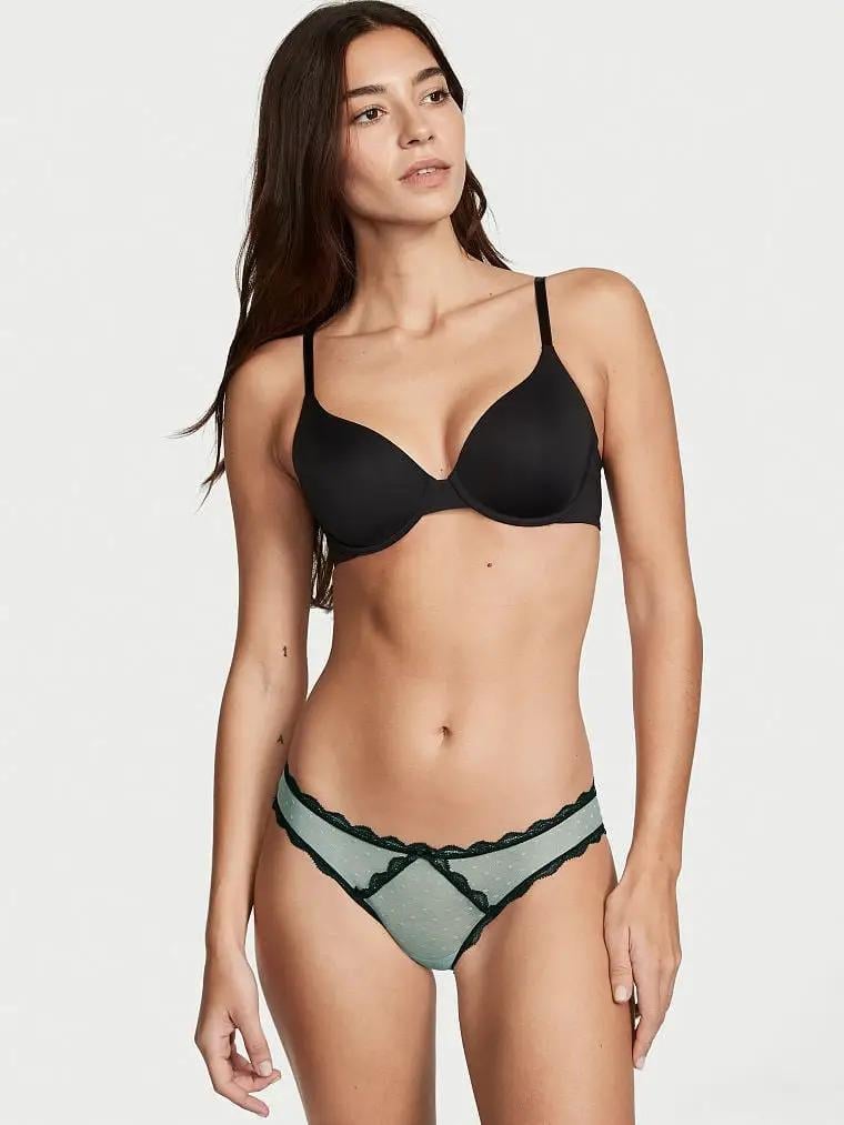 Трусики Victoria's Secret Swiss Dot Dream Angels S Зеленый (26615460)