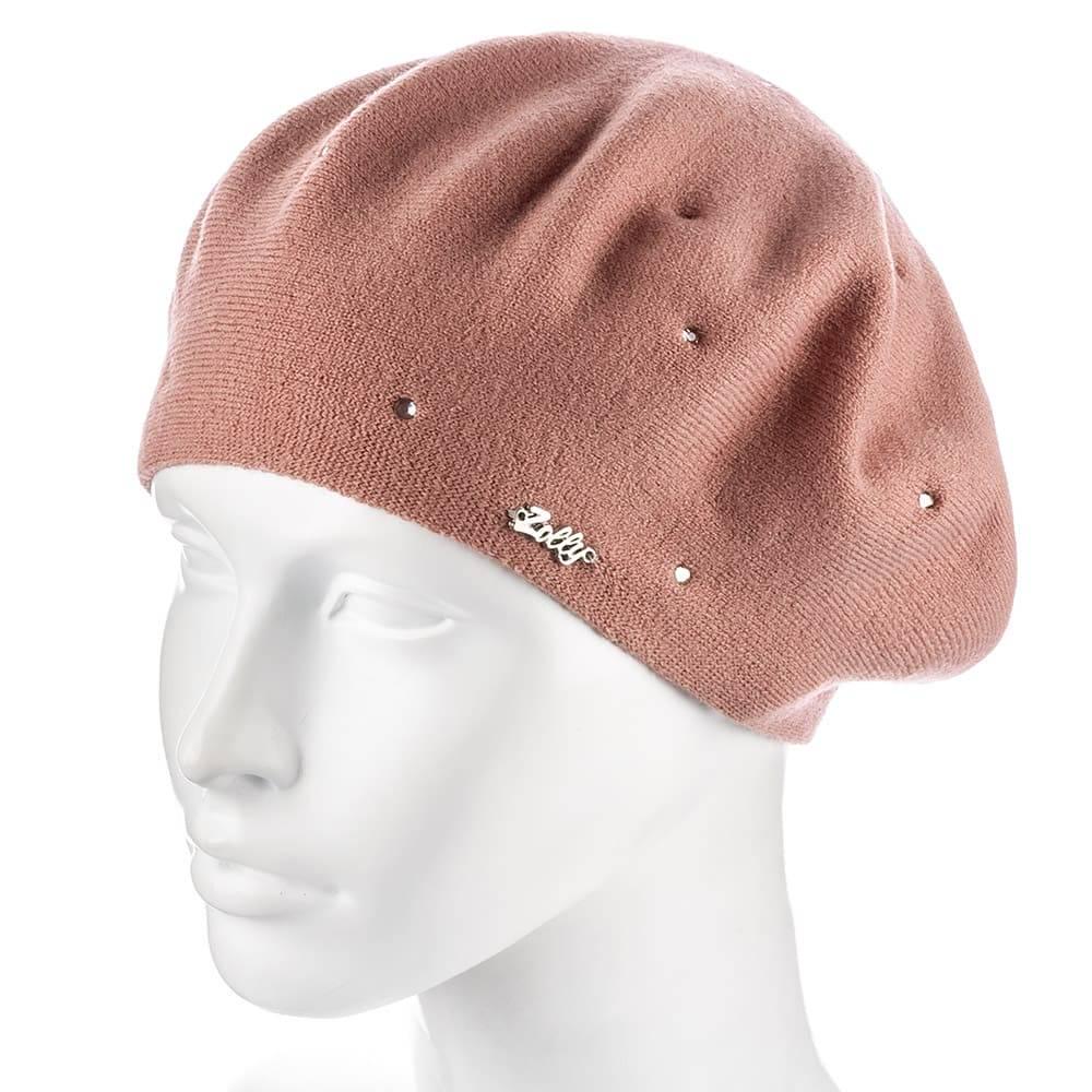 Берет женский Zolly ZH191 двойной Пудровый