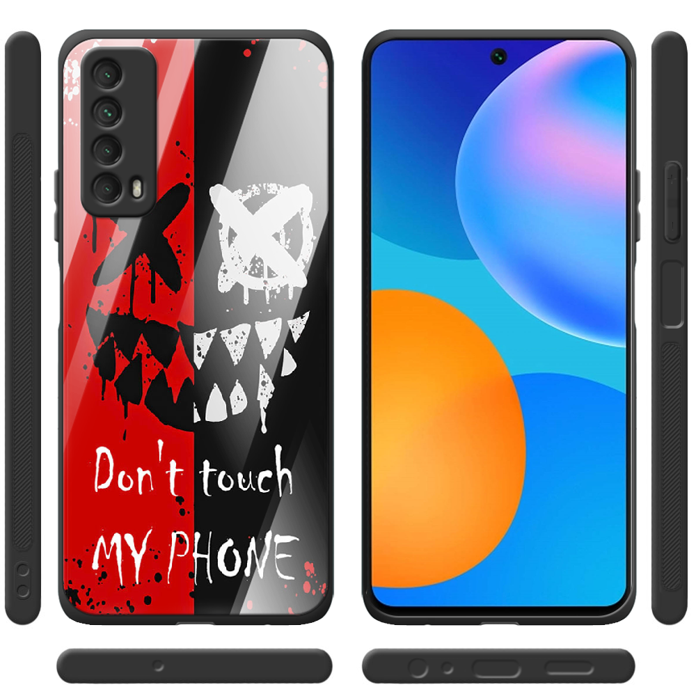 Чехол BoxFace Huawei P Smart 2021 Bad Smile Черный силикон со стеклом (41133-up2468-41802) - фото 2