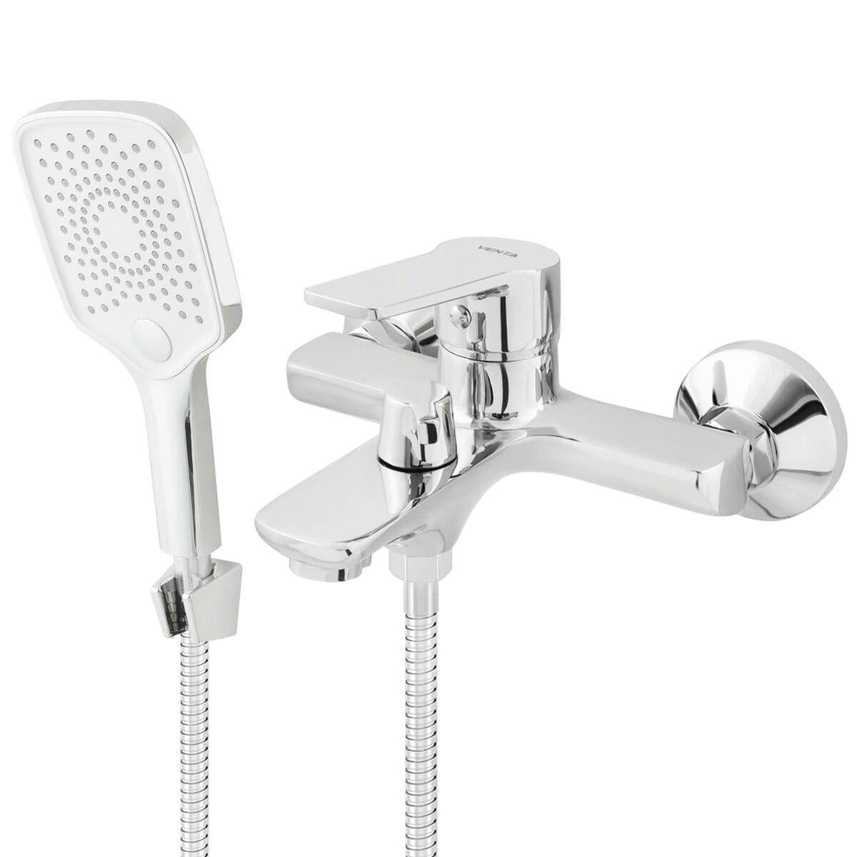 Смеситель для ванны Venta однорычажный с ручной лейкой Хром (VD316LC)