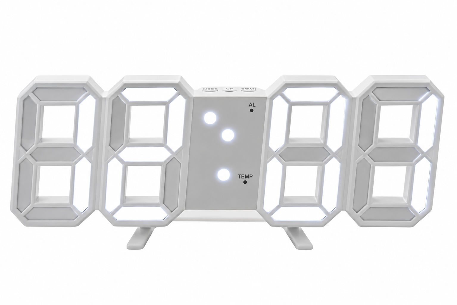 Часы настольные электронные VST883/LY-1089 White (29772761)