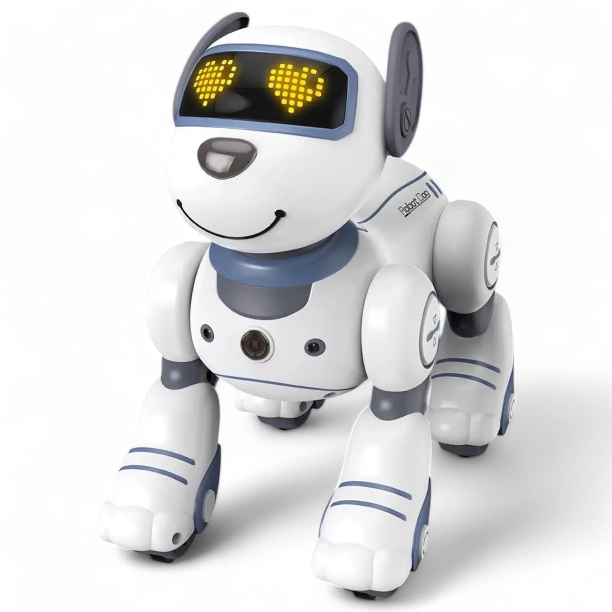 Pобот Kai Lun Toys Smart Stunt Dog аккумулятор 3,7V звуковые и световые эффекты на радиоуправлении Pink (R_1533Blue)