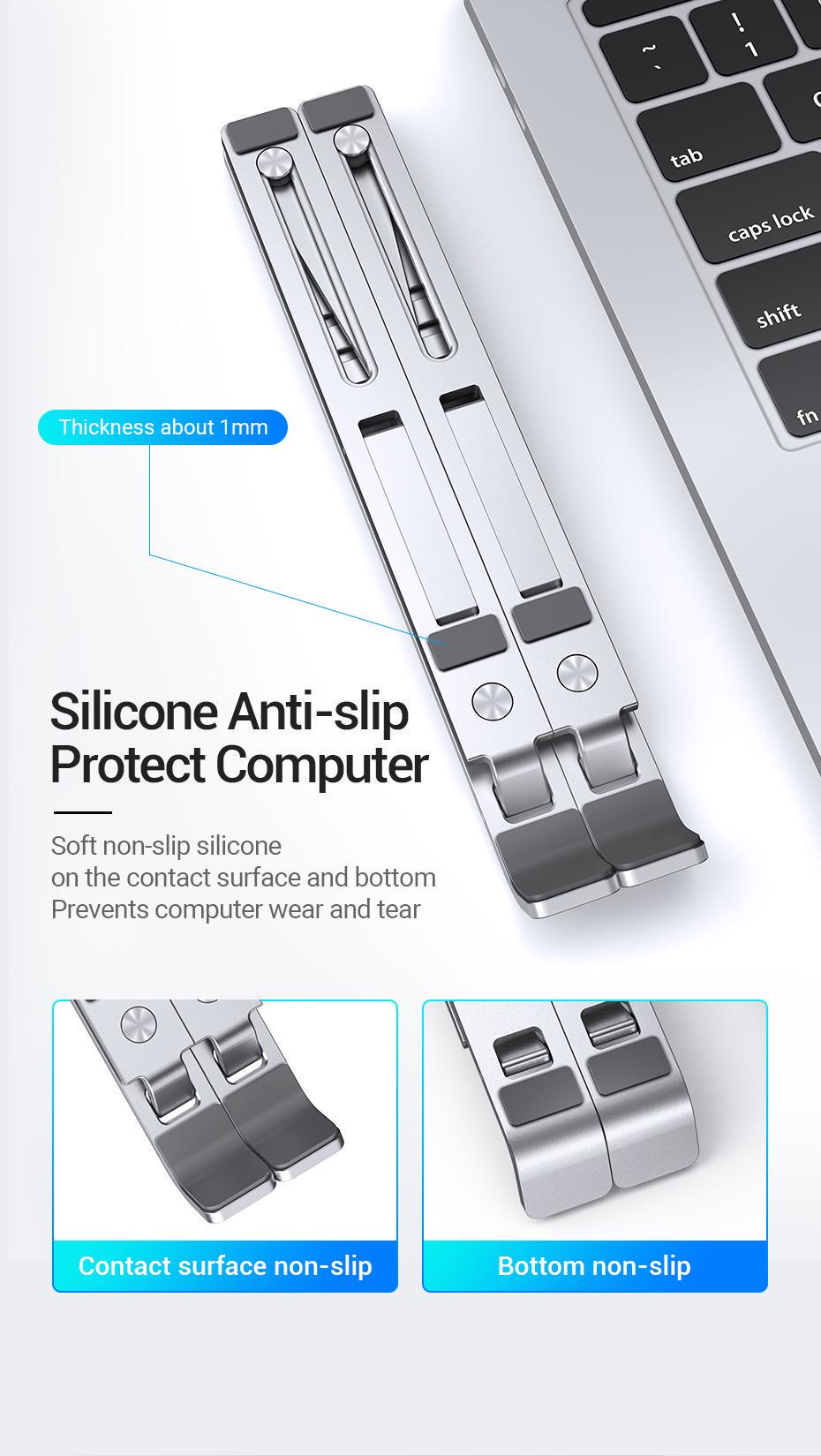 Підставка Vention для ноутбуку металева складана Сірий (KDLI0) - фото 6 Підставка Vention для ноутбуку металева складана Сірий (KDLI0) - фото 6