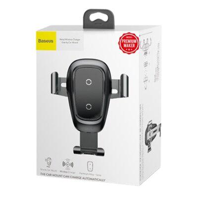 Автотримач для телефону з БЗУ BASEUS Metal Air Outlet Tarnish (Т-143) - фото 5 Автотримач для телефону з БЗУ BASEUS Metal Air Outlet Tarnish (Т-143) - фото 5