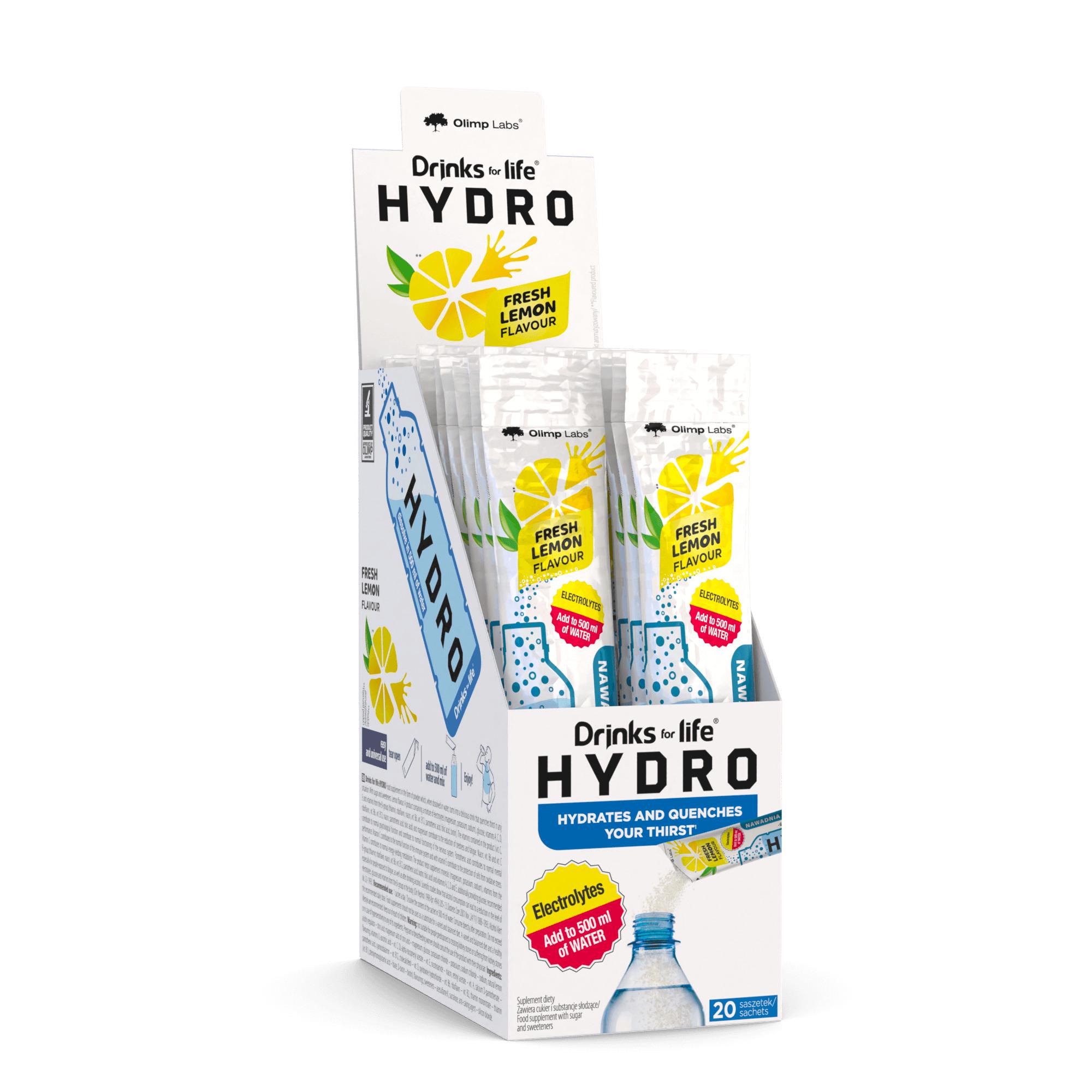 Изотоник Olimp Drinks for life Hydro Lemon 20x53 g