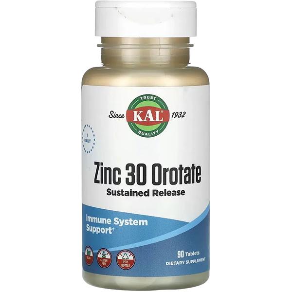 Микроэлемент цинк KAL Zinc 30 Orotate Sustained Release 90 табл. (000026068)