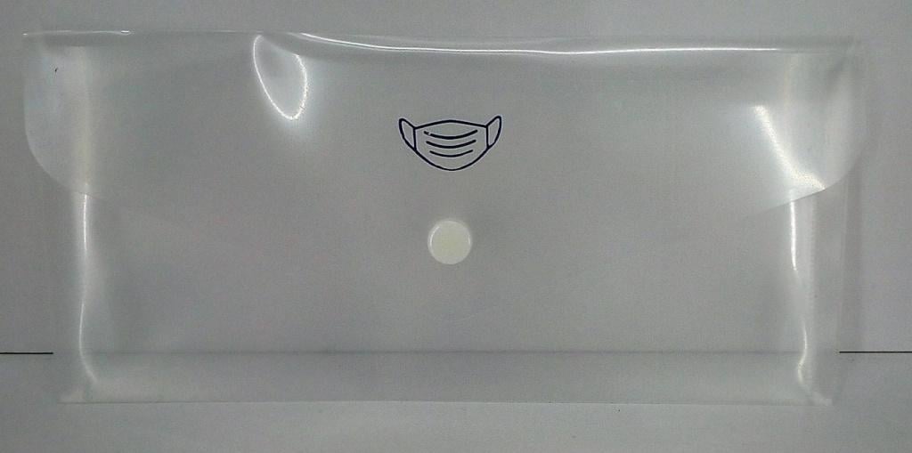 Евроконверт Economix Е65 на кнопке Прозрачный (M31306-00)