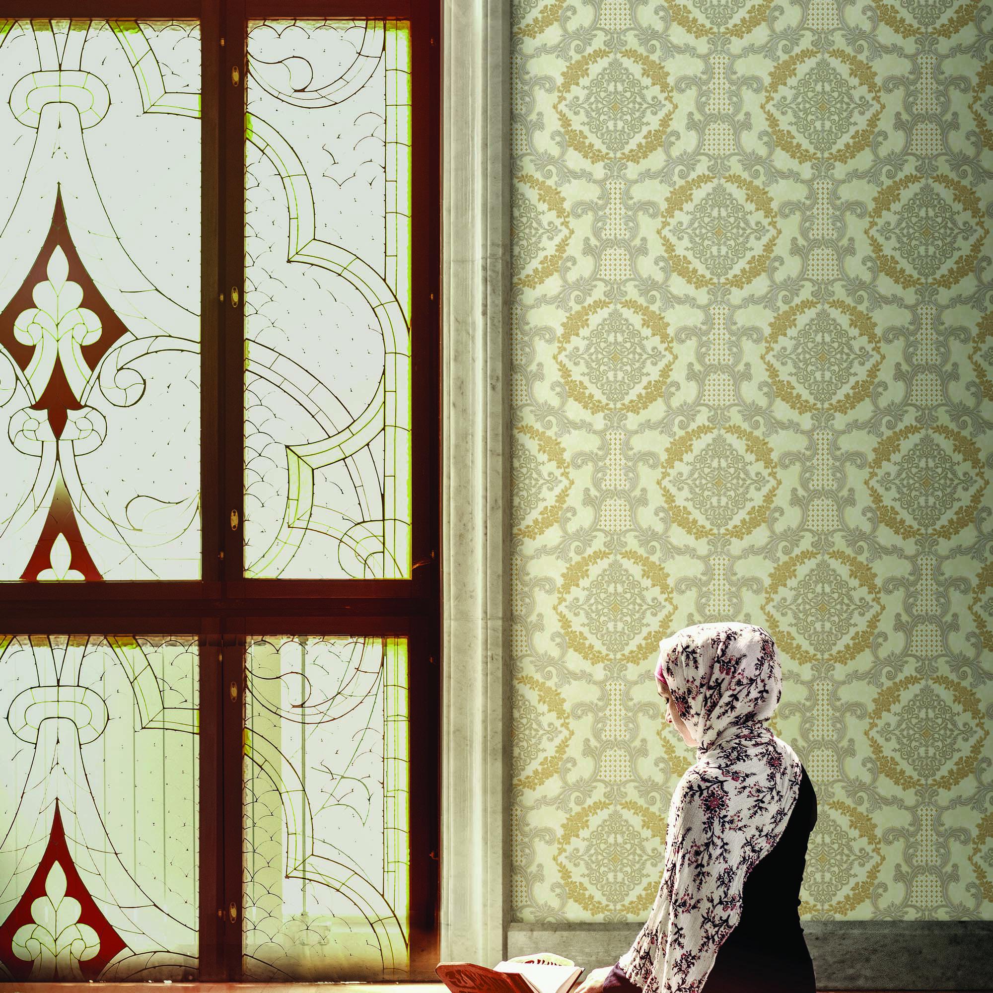 Шпалери вінілові AdaWall Rumi 6802-2 Damask pattern wallpaper на флізеліновій основі 1,06х10 м (13402047) - фото 4