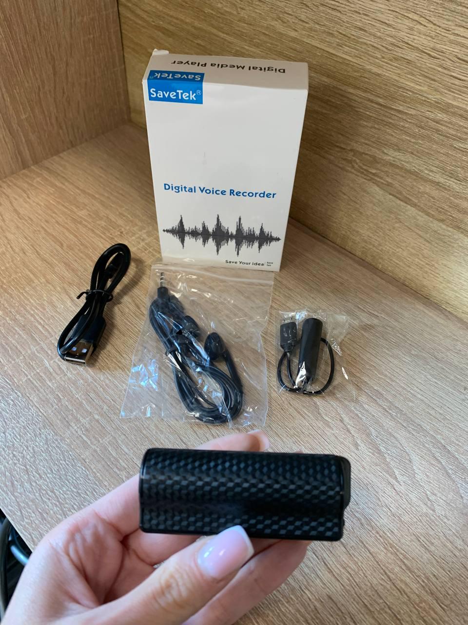 Диктофон Savetek 1000 PRO 8 ГБ з магнітом та активацією за голосом (mic 204) - фото 3