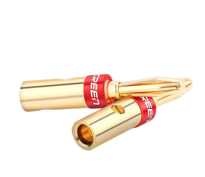 Конектор UGREEN Brass Speaker Plugs 30513 тип банан 4 шт. Жовтий (30513)