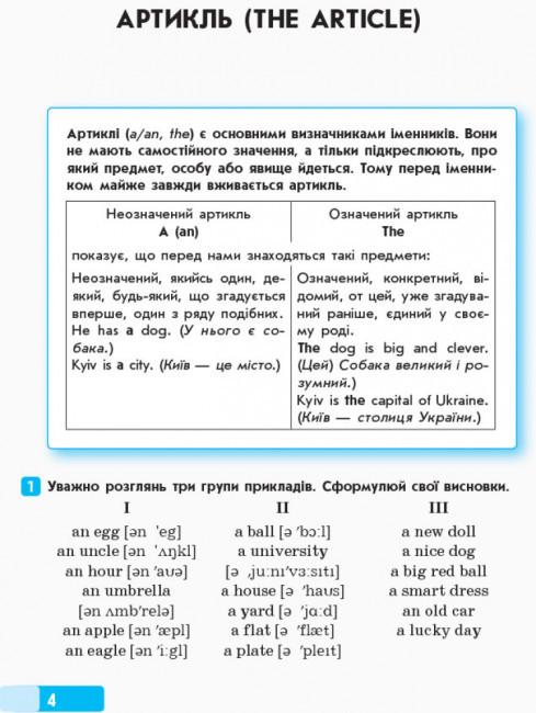 Англійська мова Граматичний практикум 3-6 класи І рівень Павліченко О. (219801) - фото 4