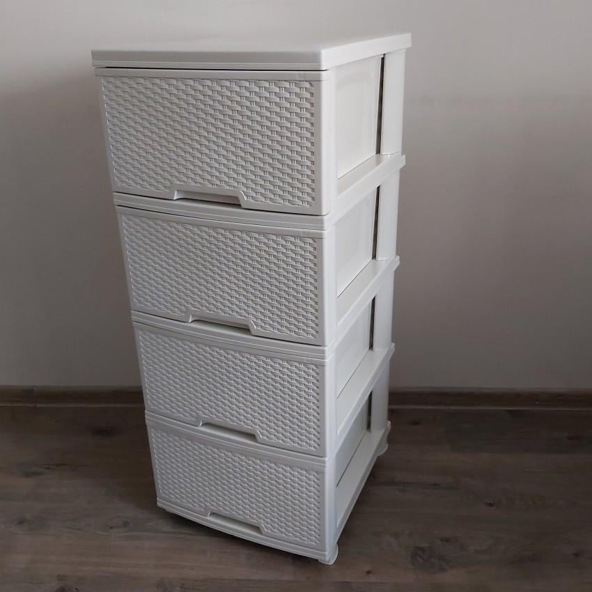 Комод пластиковий Алеана Ротанг Біла троянда (12093)