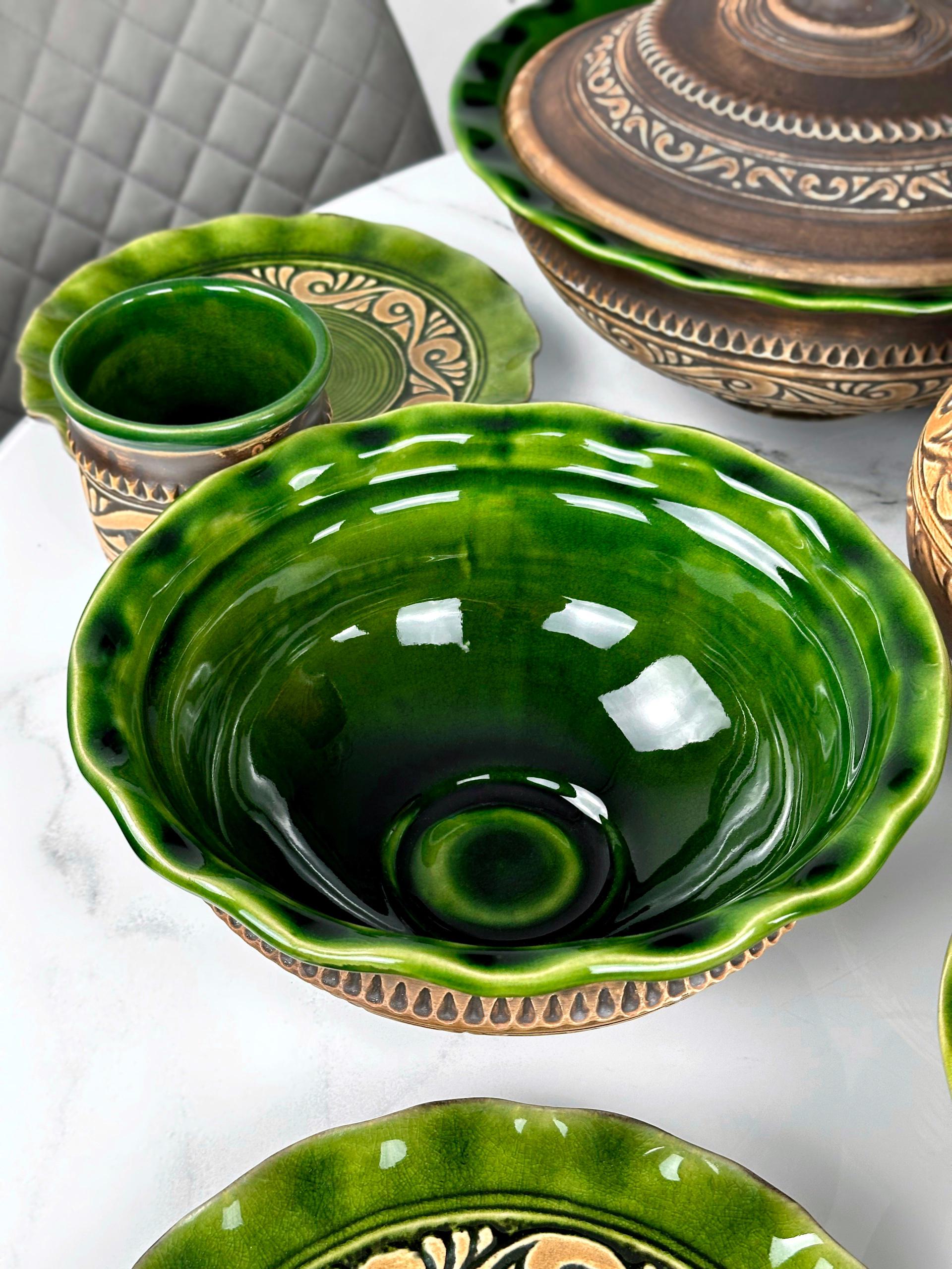 Набор глиняной посуды Рождество на 4 человек Гражда Коричневый (17019-41) - фото 3