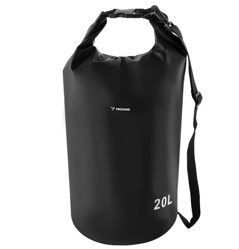 Сумка водонепроницаемая TRIZAND 23566 с ремнем 20 л Черный (33002404)