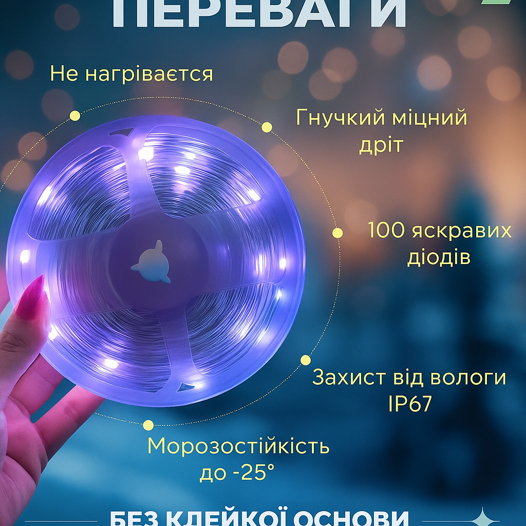 Світлодіодна стрічка LED RGB 5050 водонепроникна багатокольорова з USB живленням 5,5V 5 м (96415415) - фото 4 Світлодіодна стрічка LED RGB 5050 водонепроникна багатокольорова з USB живленням 5,5V 5 м (96415415) - фото 4