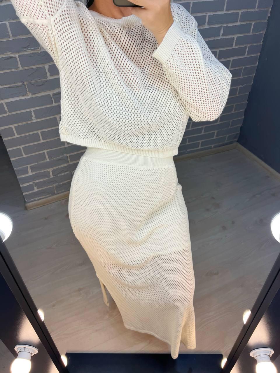 Костюм женский Mintas 2418-4208 длинная юбка с регланом OS Черный (2544) - фото 10