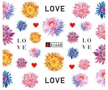 Слайдер-дизайн водні наклейки для нігтів A1648 (1639460639)