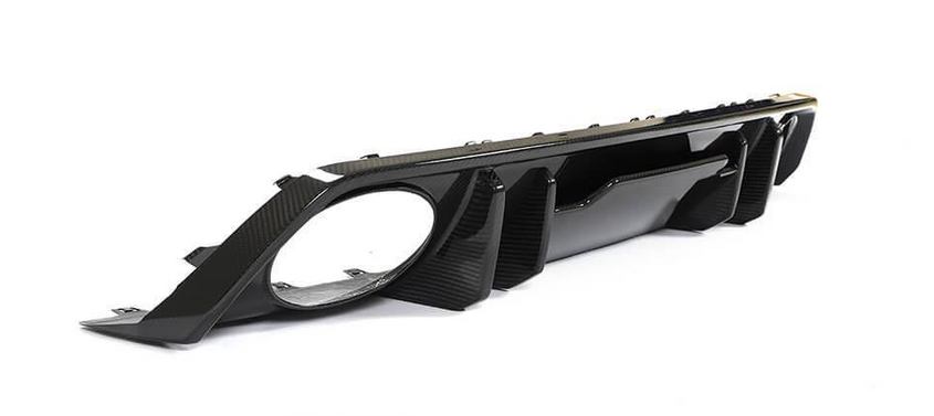 Диффузор заднего бампера DDCarbon для RS SD для Audi A3 2020- гг. натуральный карбон (132952)