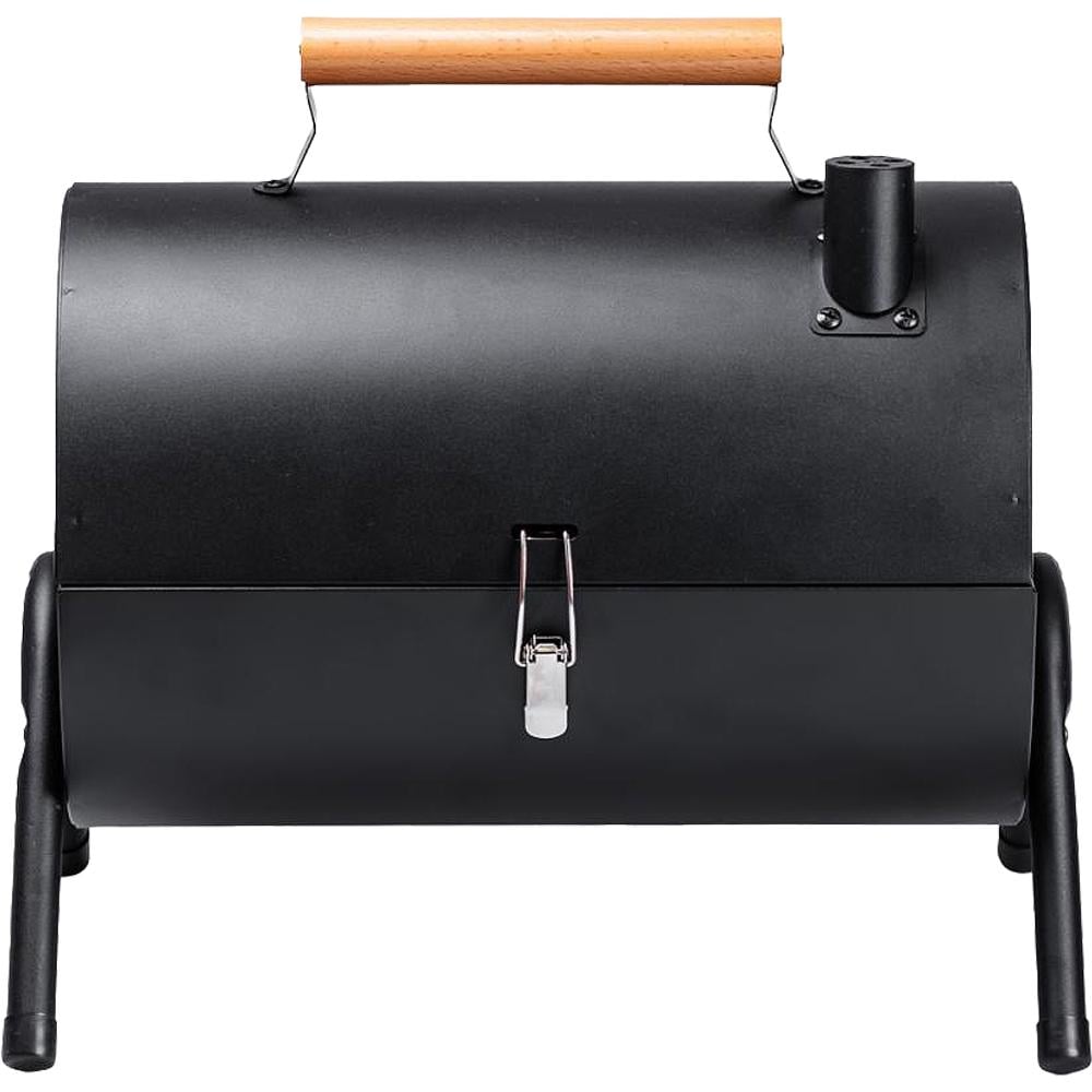 Мангал-гриль Бочка двосторонній з двома решітками Black (25105698)