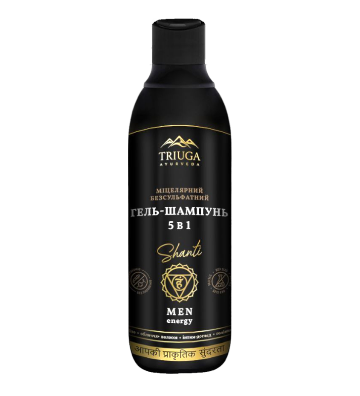 Гель-шампунь Triuga AYURVEDA мицеллярный безсульфатный 550 мл 5в1 (13007)