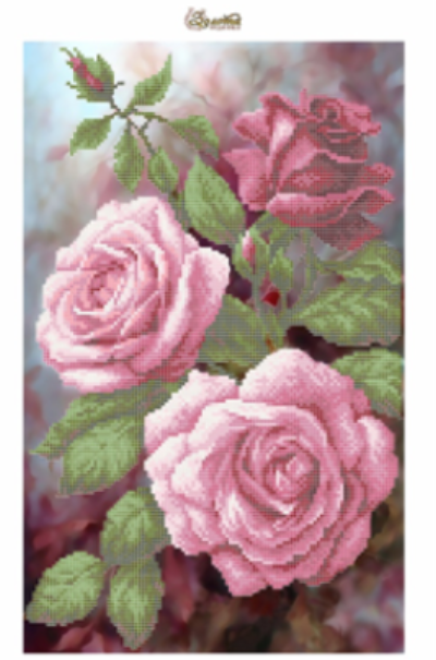 Схема для вышивки бисером Золотая Подкова Розы (ЗПК-066) Схема для вышивки бисером Золотая Подкова Розы (ЗПК-066)