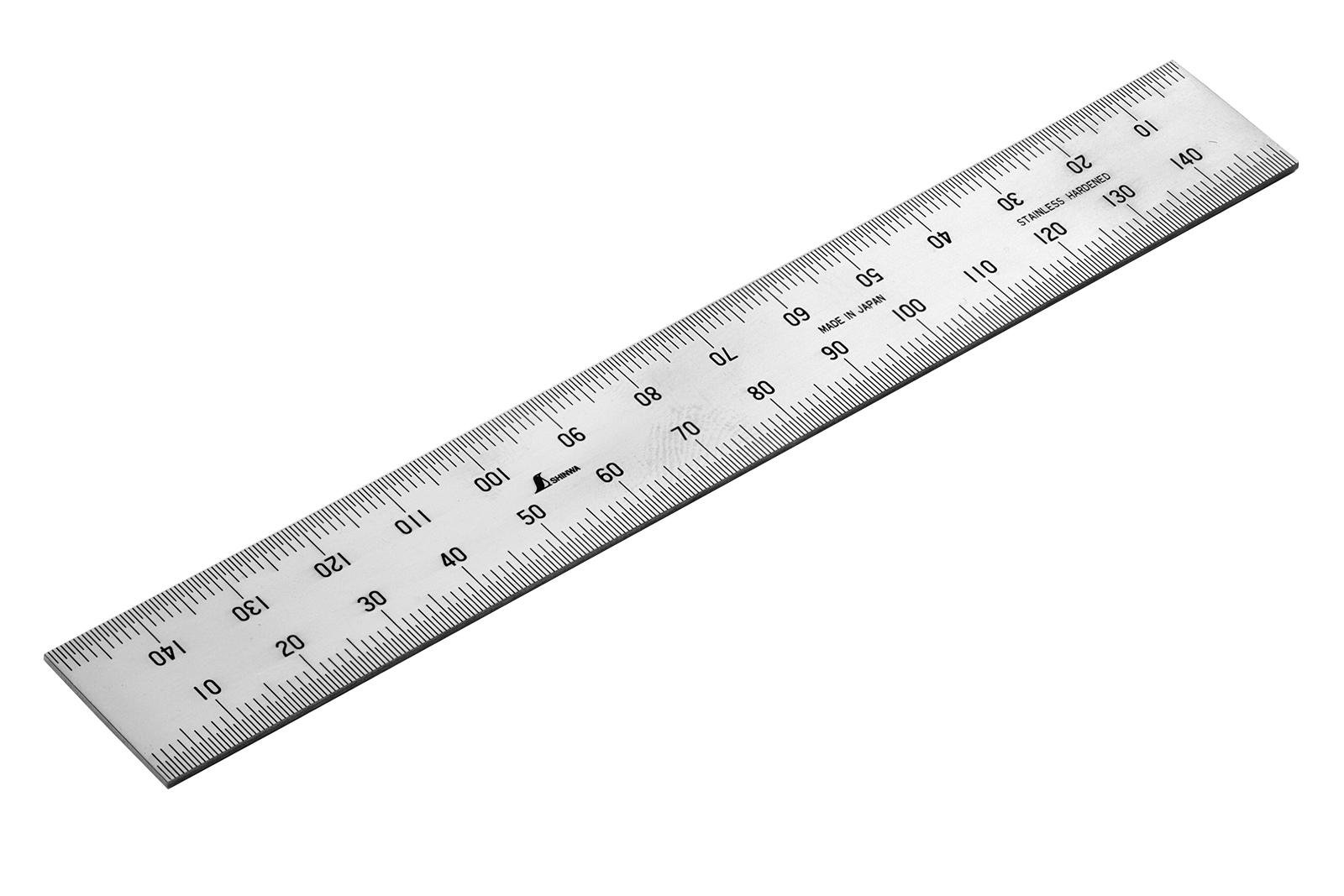 Линейка Shinwa метрическая из нержавеющей стали 150 мм (24611)