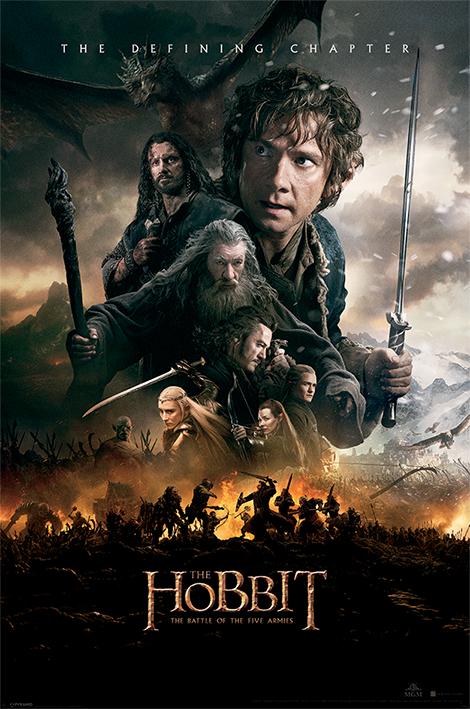 Постер плакат Хоббит BOTFA/The Hobbit BOTFA One Sheet 61x91,5 см