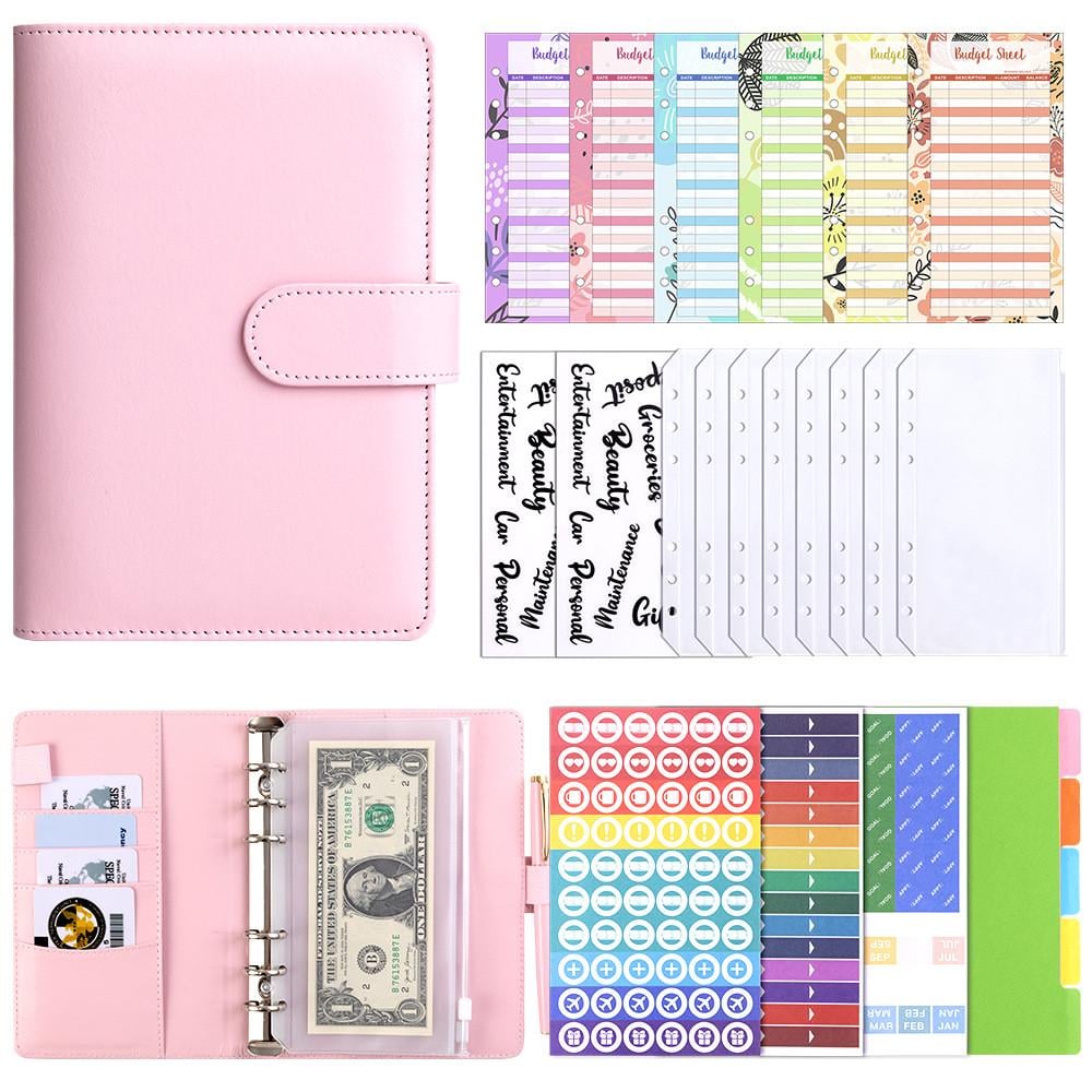 Планер-блокнот для денег FinTrack с конвертами А6 19х13,5х3,5 см Розовый (4511760) - фото 2