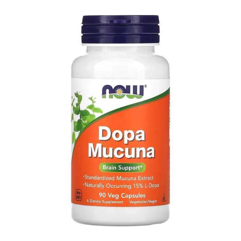 Комплекс для пам'яті та роботи мозку NOW DOPA Mucuna 90 капс. (07246-01)