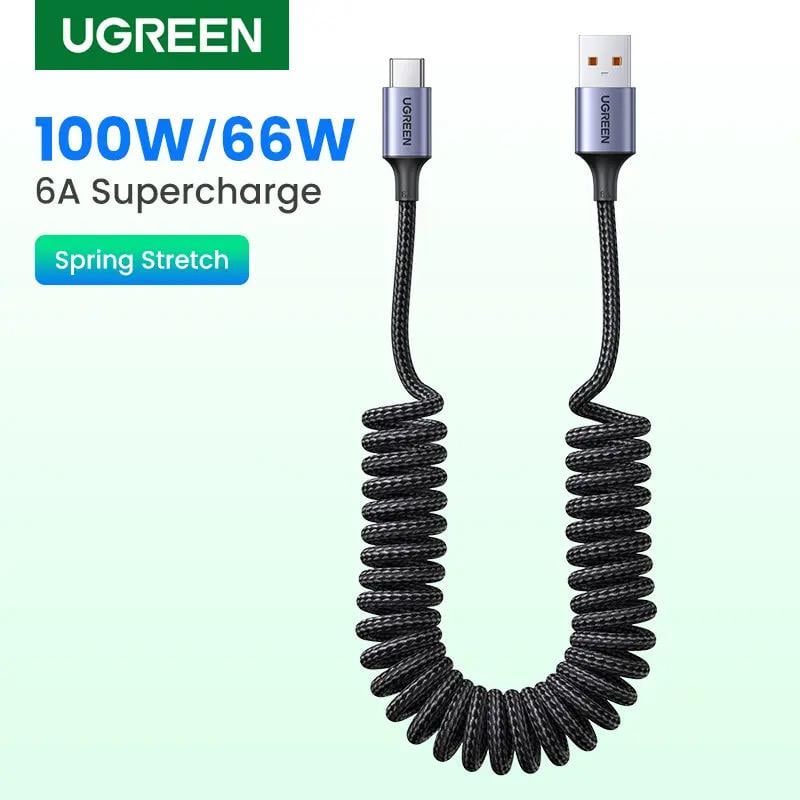 Кабель UGREEN US554 6A 100W USB-C to USB-C Чорний (90790) - фото 3