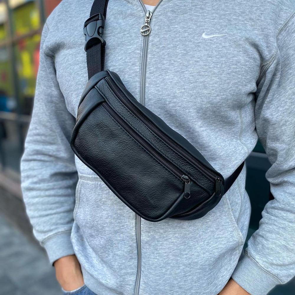 Бананка для телефона нагрудная сумка Черный (521227) - фото 6