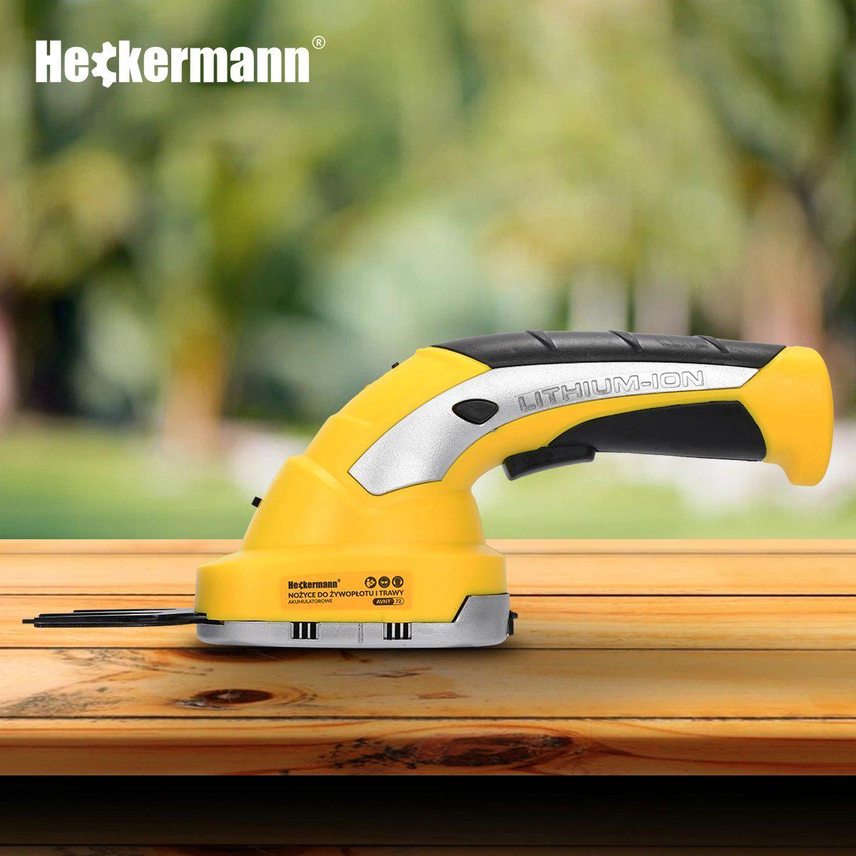 Кусторез-триммер для травы Heckermann 2в1 аккумуляторный 15/8 см (AVNT72) - фото 4 Кусторез-триммер для травы Heckermann 2в1 аккумуляторный 15/8 см (AVNT72) - фото 4