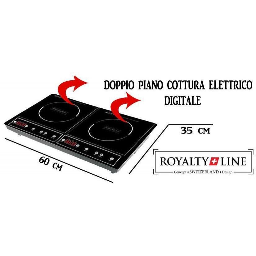 Плита індукційна Royalty Line RL-DIP4000.2 2000 Вт настільна на 2 конфорки - фото 2