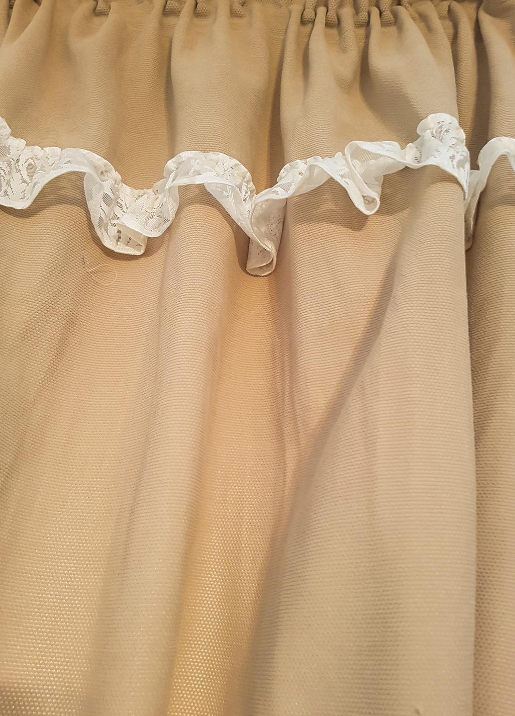 Комплект штор и тюль к подоконнику Firanka Ажур карниз 200 см Бежевый (70_3к) - фото 5 Комплект штор и тюль к подоконнику Firanka Ажур карниз 200 см Бежевый (70_3к) - фото 5