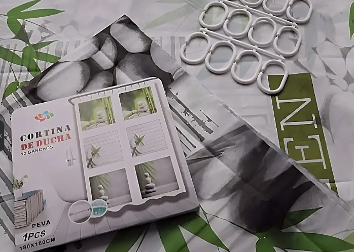 Штора для ванної кімнати De Ducha Peva 180x180 см з кільцями (Co-791) - фото 2