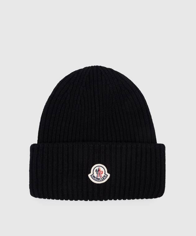 Шапка Moncler Черный (HAT-MON-003-BLK)